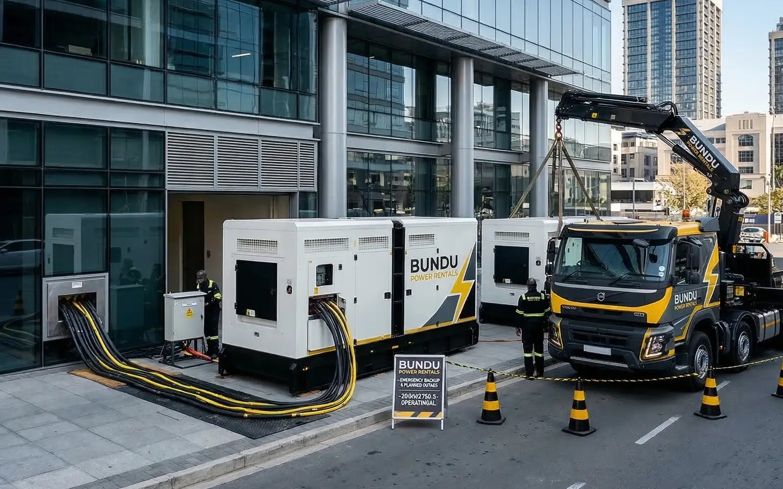 Commercial Building Generator Hire Gauteng