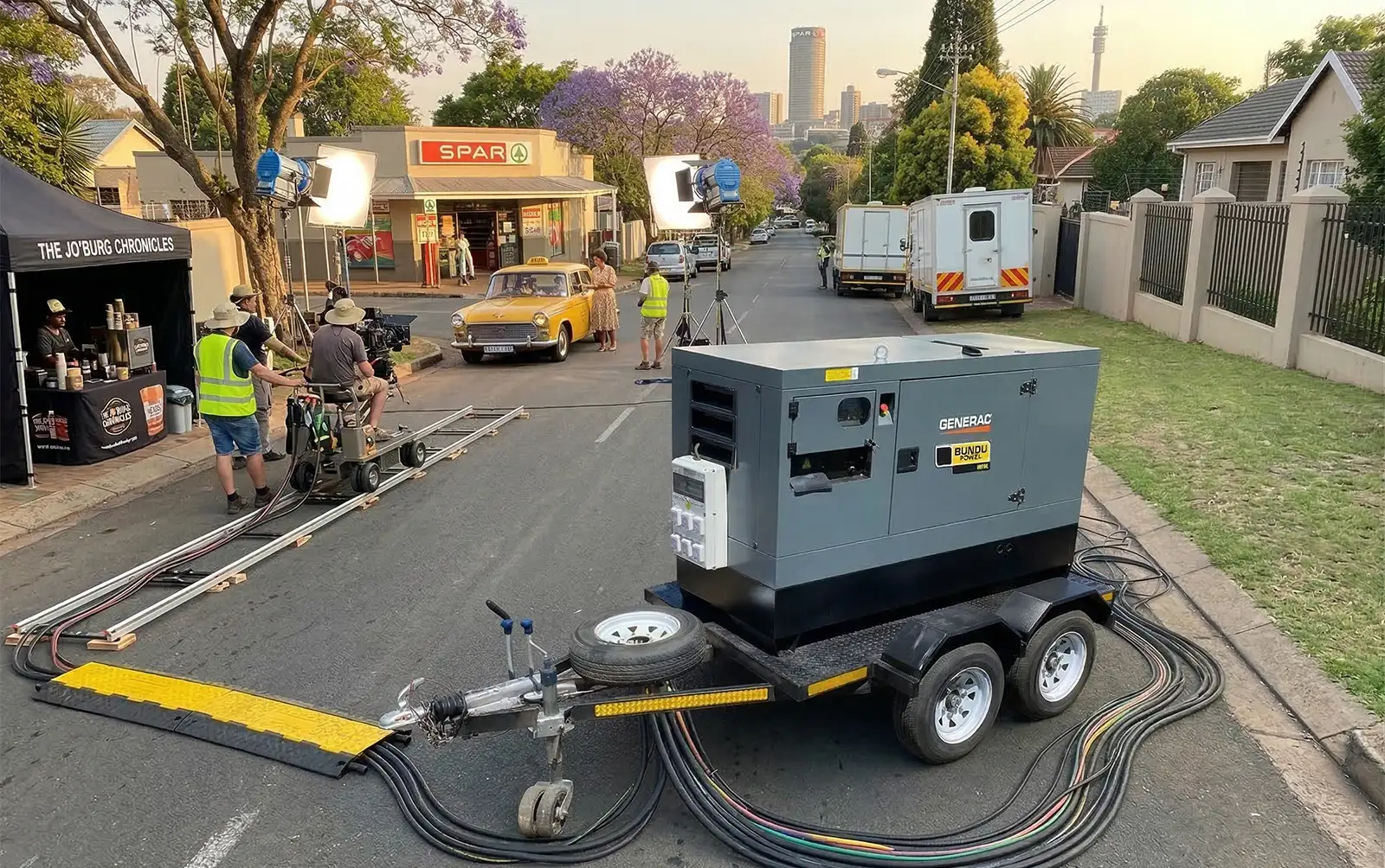 Silent event generator hire Gauteng film shoots