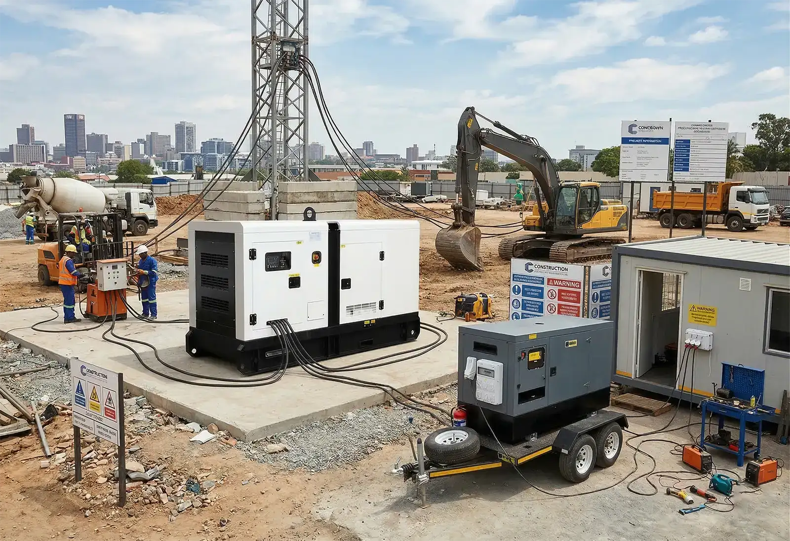 Construction Site Generator Rental Gauteng